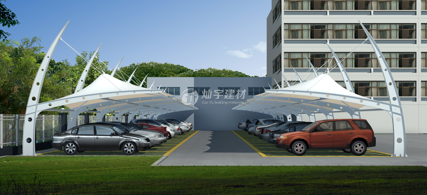 【燦宇建材】| 膜結構車(chē)棚 2019CY-TCP03